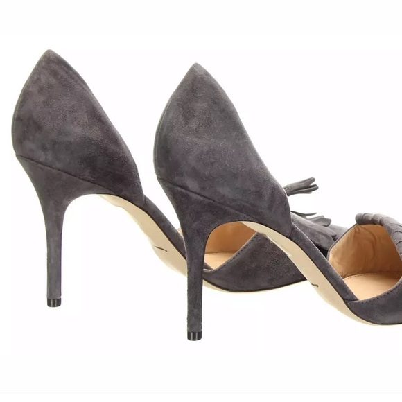 J Crew Elsie Fringe Suede D Orsay NEW - Picture 5 of 6